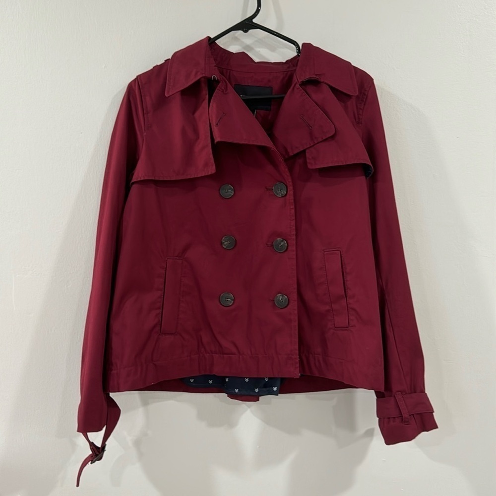 Banana Republic lightweight burgundy jacket